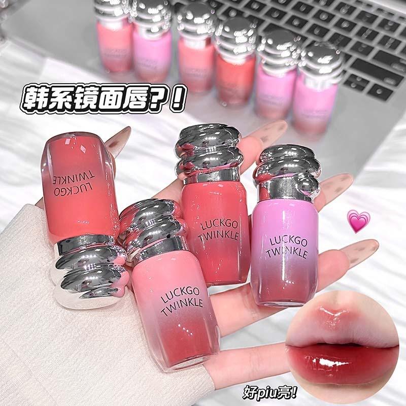 LUCKGO Xiaomi Mirror Lip Glaze - Moisturizing, Delicate, Highly Pigmented, Mirror Finish for Plump Lips, Brightens Skin Tone, Affordable Domestic Makeup