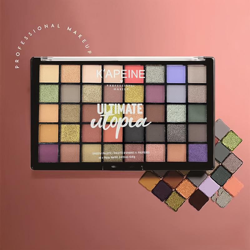 Capel Utopia 40-Color Eye Shadow Palette Ins Super Hot Matte Pearlescent Glitter Glitter Eye Shadow Xiaohongshu Ping