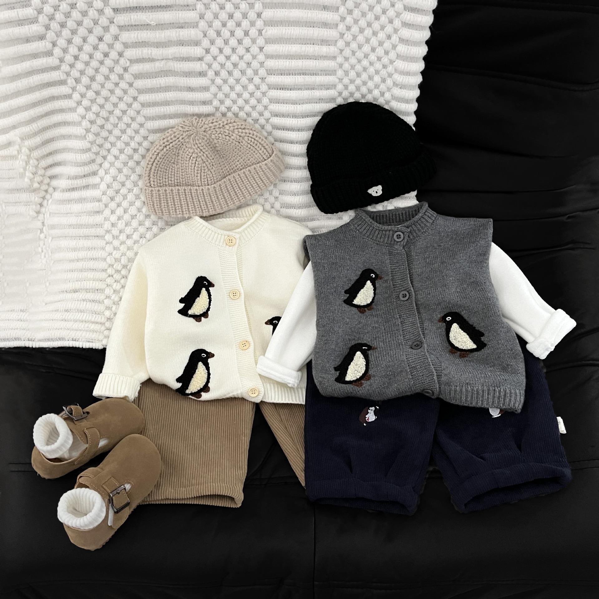 Baby Autumn and Winter Sweater 2026 New Stylish Little Boy Fashionable Knitted Cardigan Baby Thickened Coat
