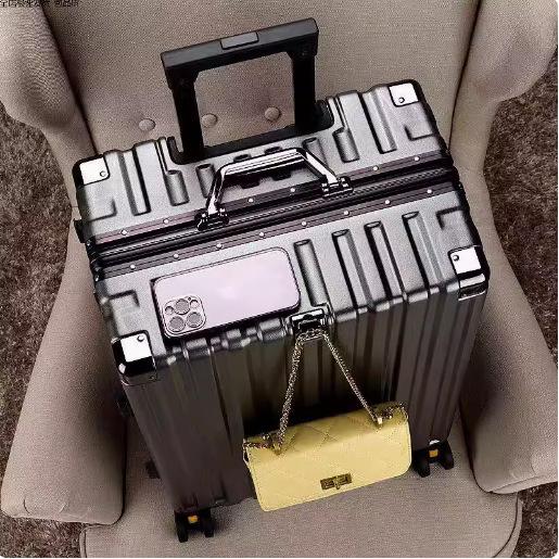 Large capacity suitcase women's leather suitcase 24 trolley suitcase travel suitcase 20inch carry-on suitcase men's 28 password suitcase sturdy 26