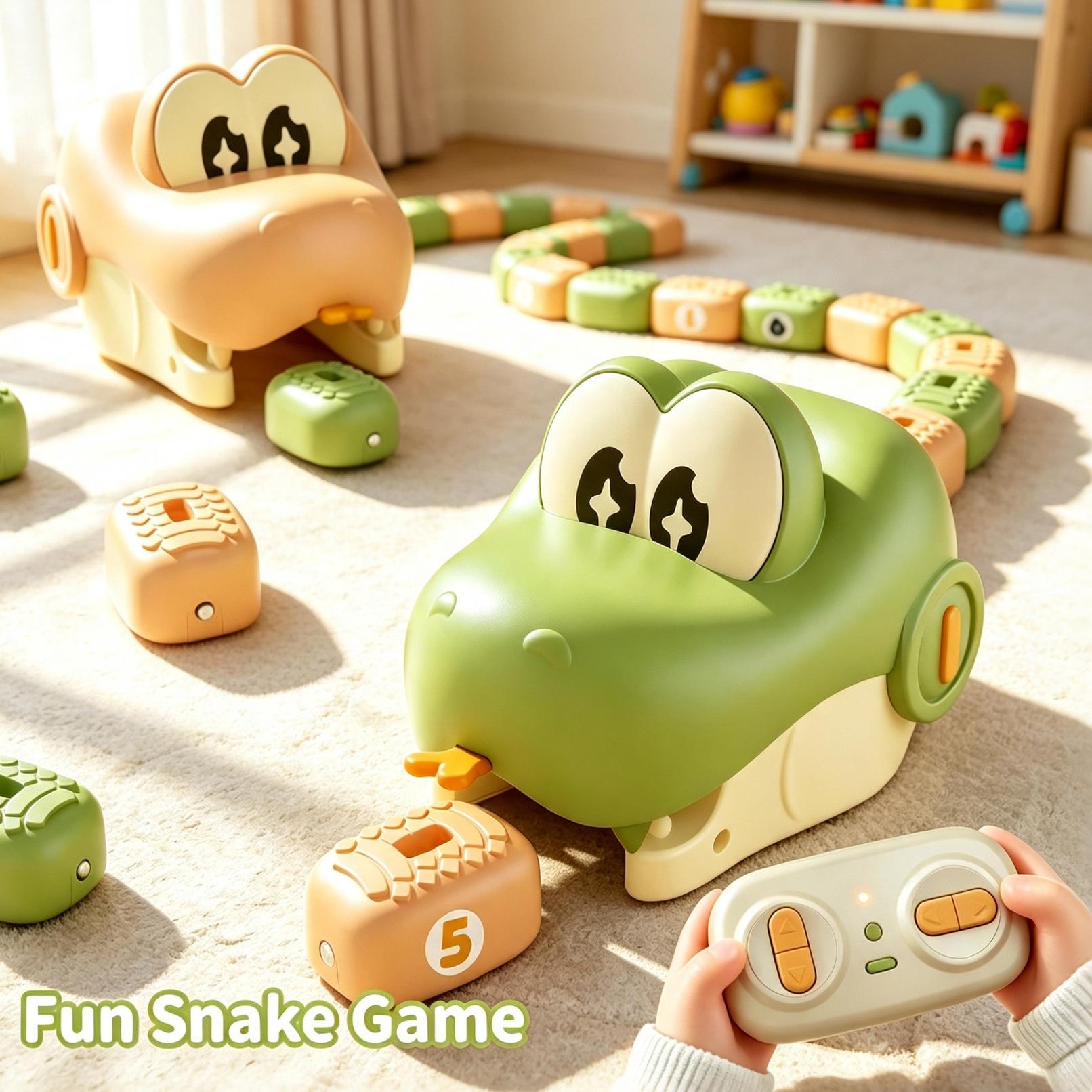 Remote control snake toy, children's electric toy car, magnetic snake toy, parent-child interactive toy, cross-border