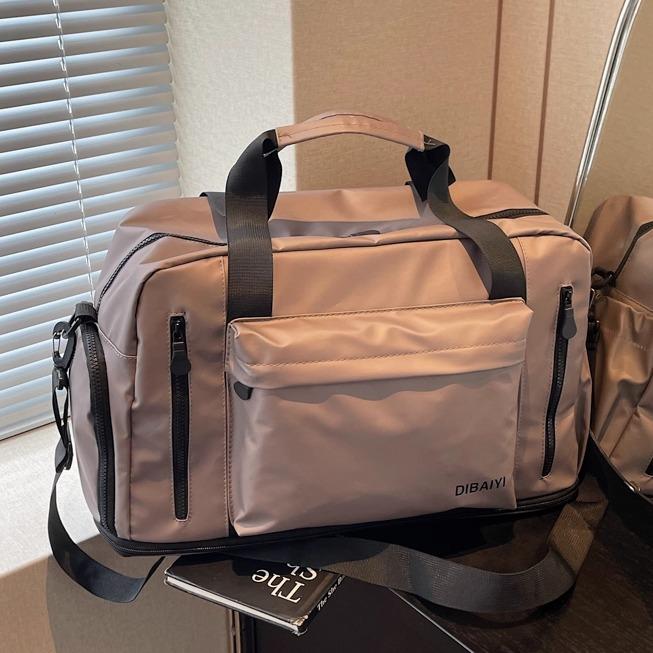 Large-Capacity Gym Bag, Logo Travel Bag, Expandable Business Trip Luggage Bag, Dry and Wet Separation, Independent Shoe Compartment, Swimming Bag