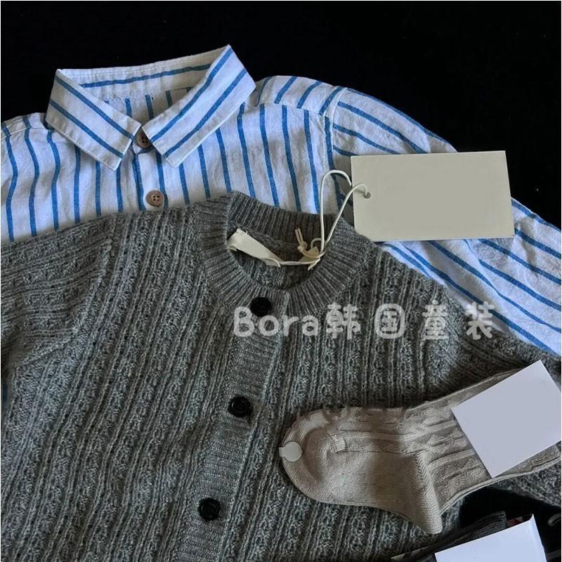 Boys' Sweater 2025 Autumn New Fashionable Stylish Medium and Large Children's Baby Knitwear Girls' Gray Long Sleeve Cardigan