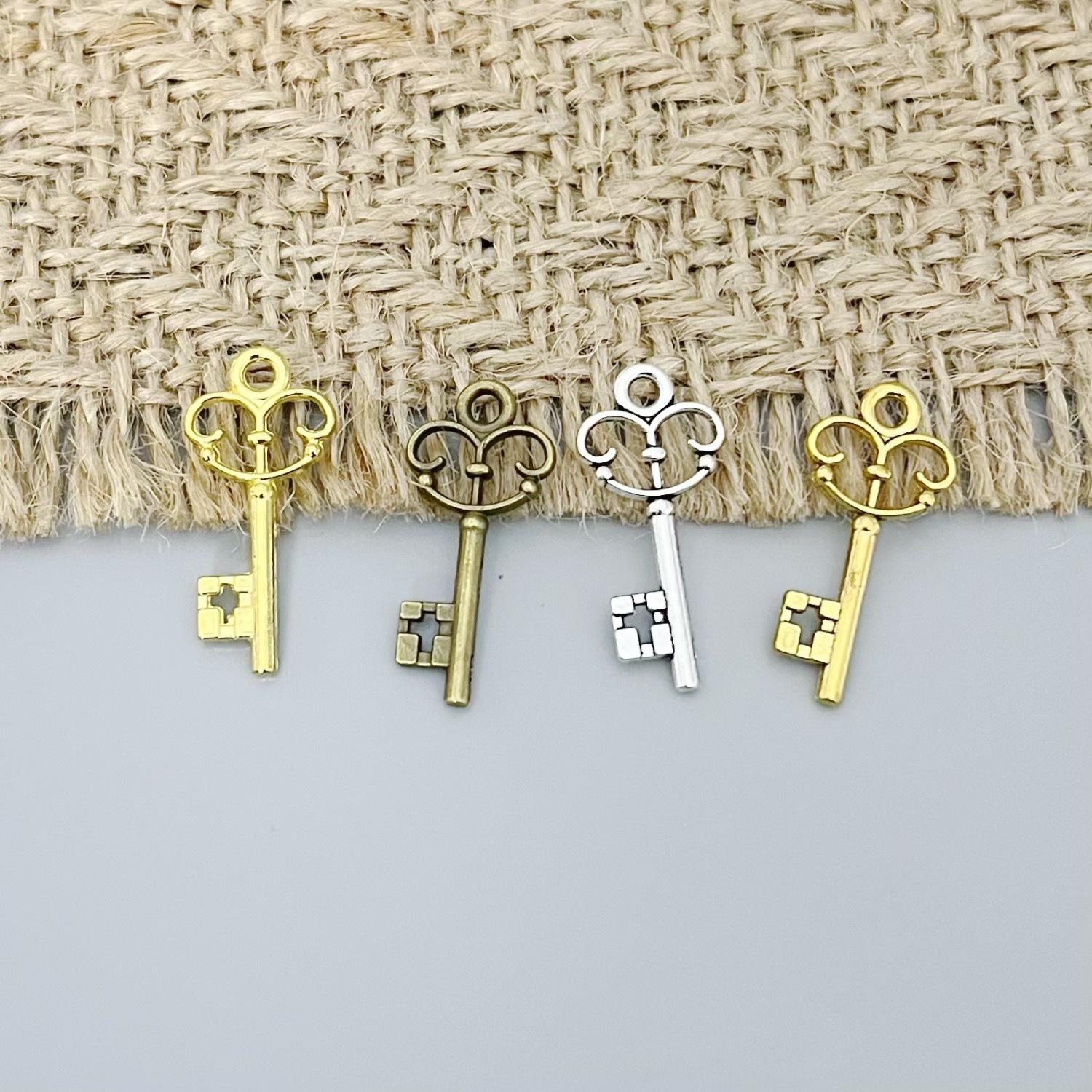 DIY Alloy Jewelry Accessories Retro Personalized Key Pendant Daily Necessities Bracelet Necklace Keychain Pendant