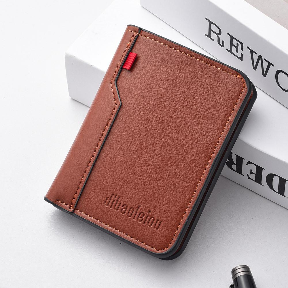 Vertical wallet short men's wallet wholesale men's small wallet men's gold clip men's wallet men's wallet