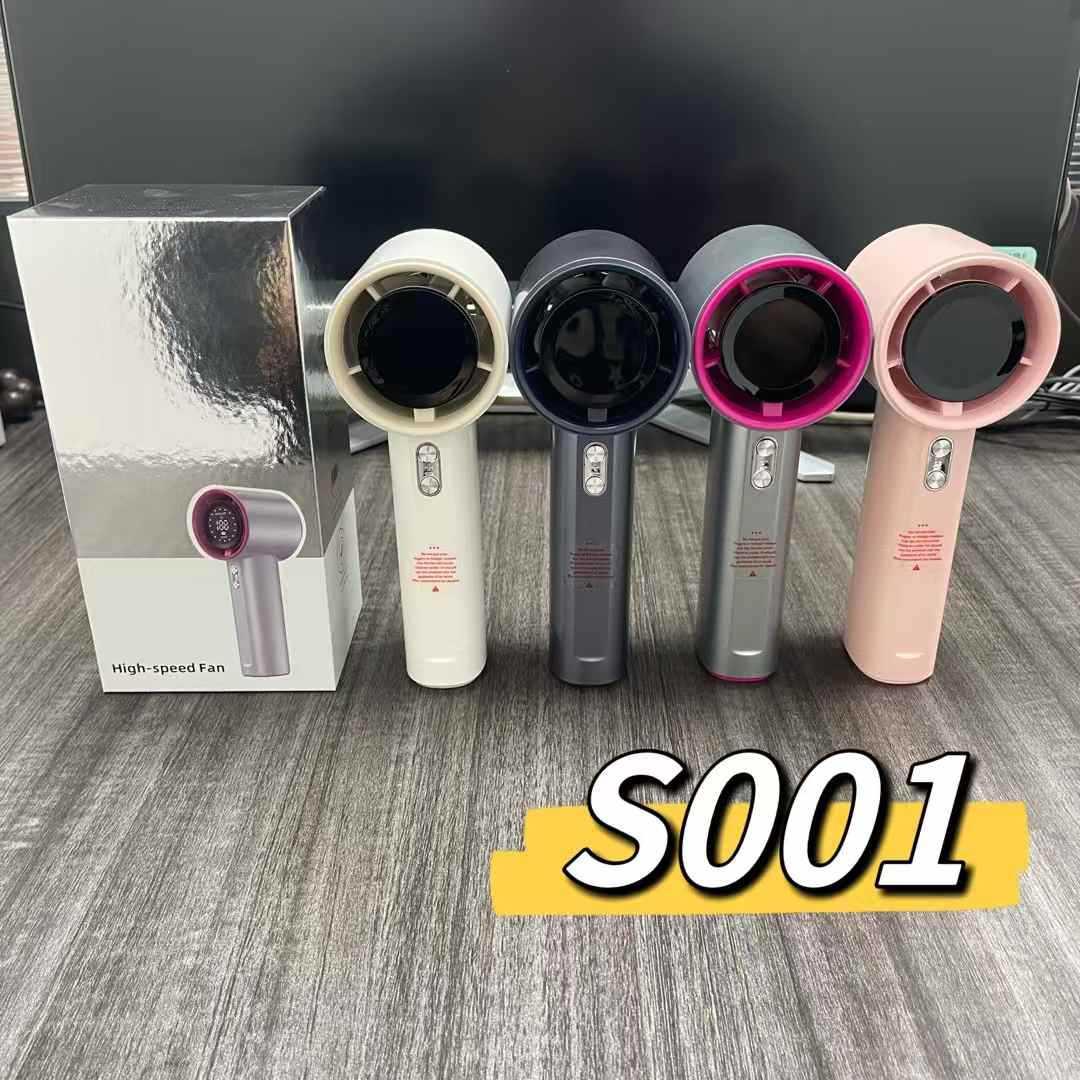 Hot-Selling S001 High-Speed Handheld Fan USB Mini Portable Rechargeable Turbo Fan Desktop Small Electric Silent Fan