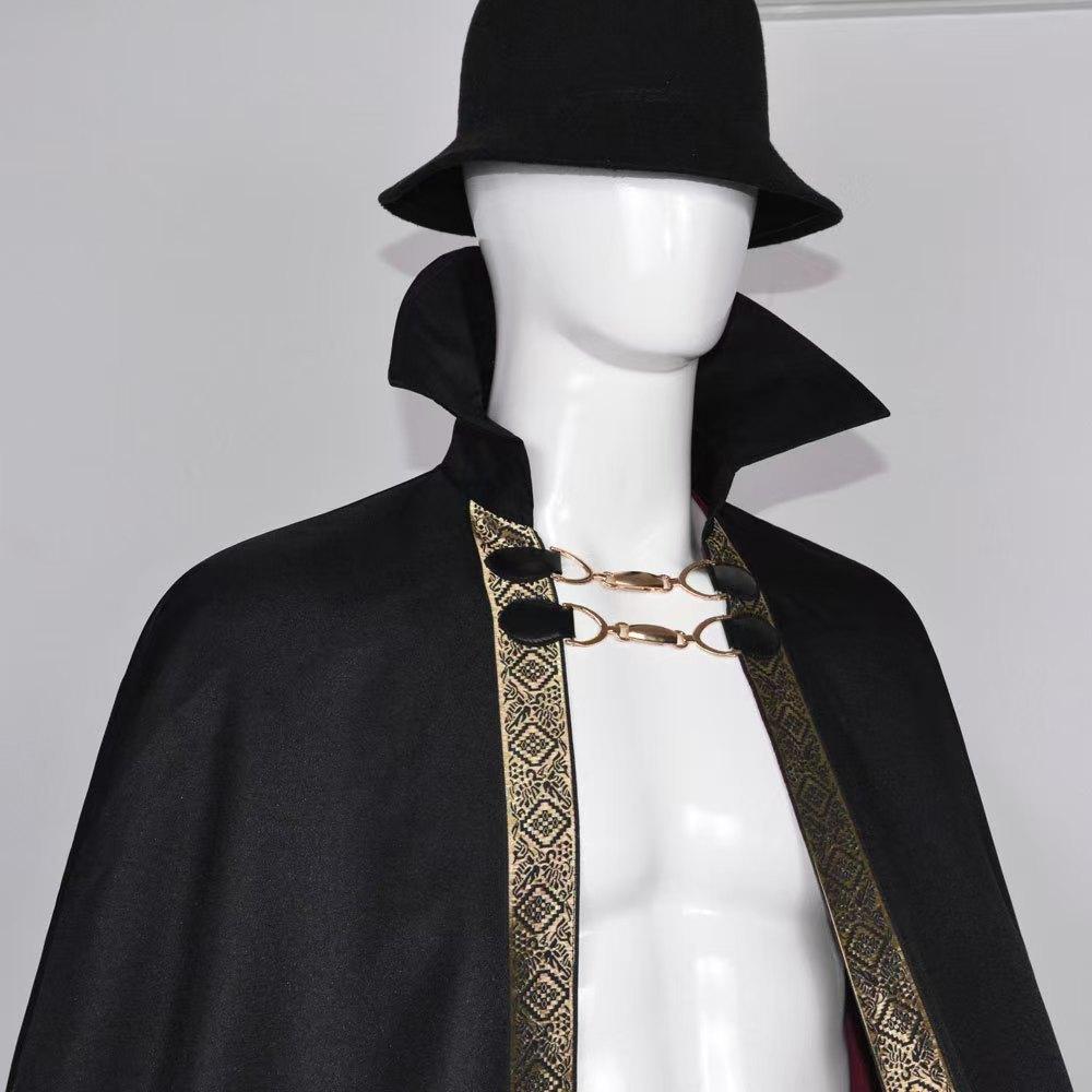 Vampire Baron Cape Cloak Cosplay Costume Halloween Stage Role Performance Cosplay Costume in Stock
