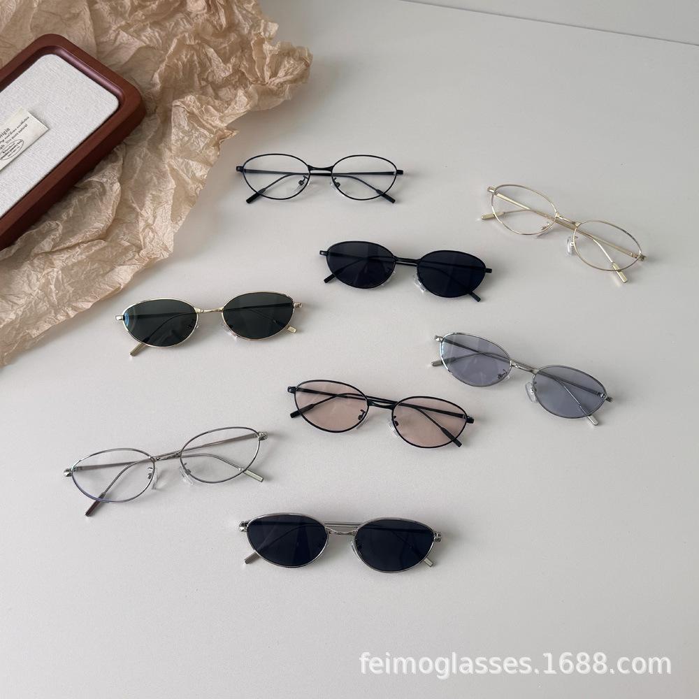 Korean fashion children's sunglasses metal frame baby sunglasses travel sunglasses new anti-ultraviolet eye protection glasses