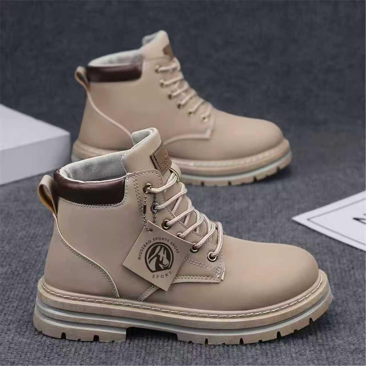 2026 Spring Cross-Border Hot-Selling Martin Boots New Men's Casual Boots Retro British Style Mid-Top Casual Work Boots
