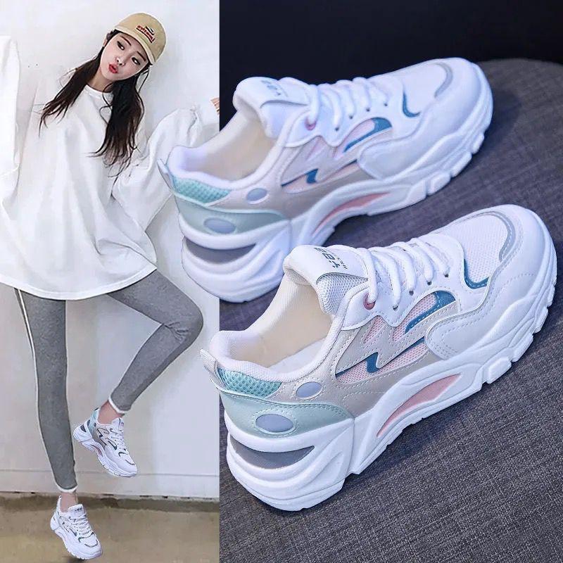 2026 Autumn New Korean Style Ins Dad Shoes for Female Students, Versatile Thick-Soled Sneakers for Women, Street Style Casual 811-1