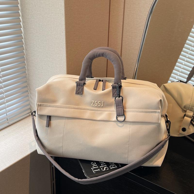Cross-Border Large-Capacity Portable Travel Storage Bag for Women, Short-Distance Business Trip, Boarding Fitness Bag, Portable Cross-Body Luggage Bag