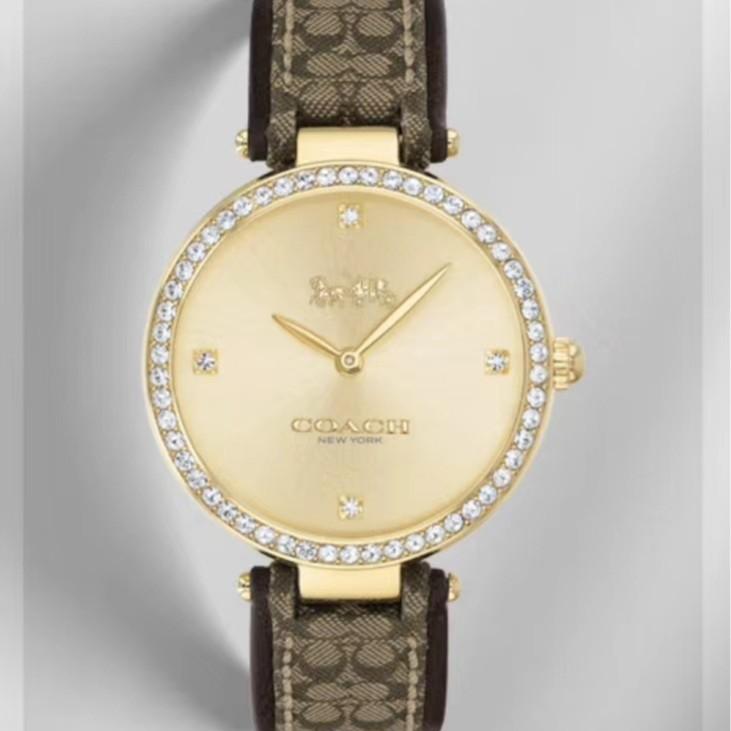 Suitable for replacing Kouchi PAKRK Series C logo cloth leather strap 34mm quartz strap 14503456