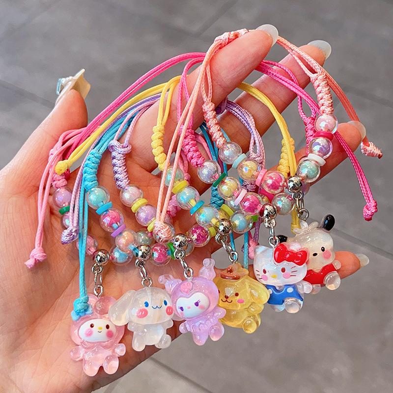 Kuromi Bracelet Children's Sanrio Jewelry Girls Cute Cartoon Bracelet Baby Small Gift Exquisite Accessories