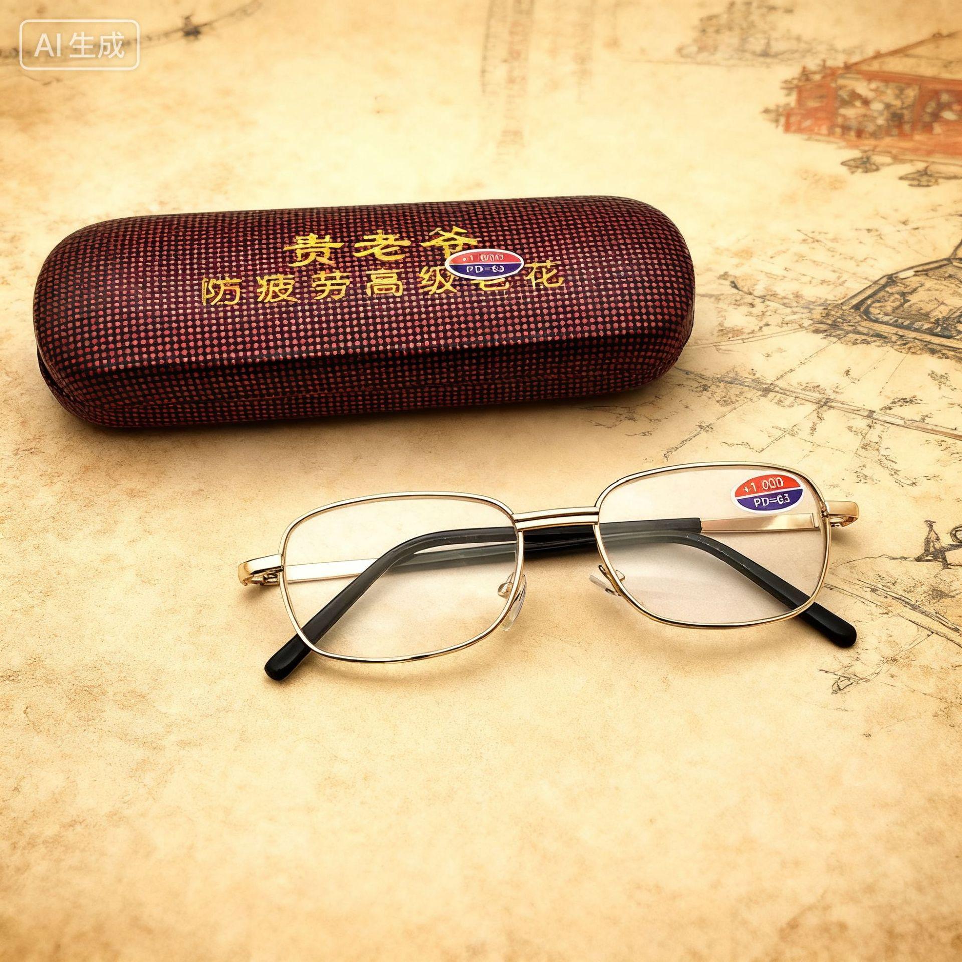 High-Definition Direct-Style Reading Glasses Wholesale Crystal Glass Reading Glasses Street Vendor Traveling Glasses Manufacturer