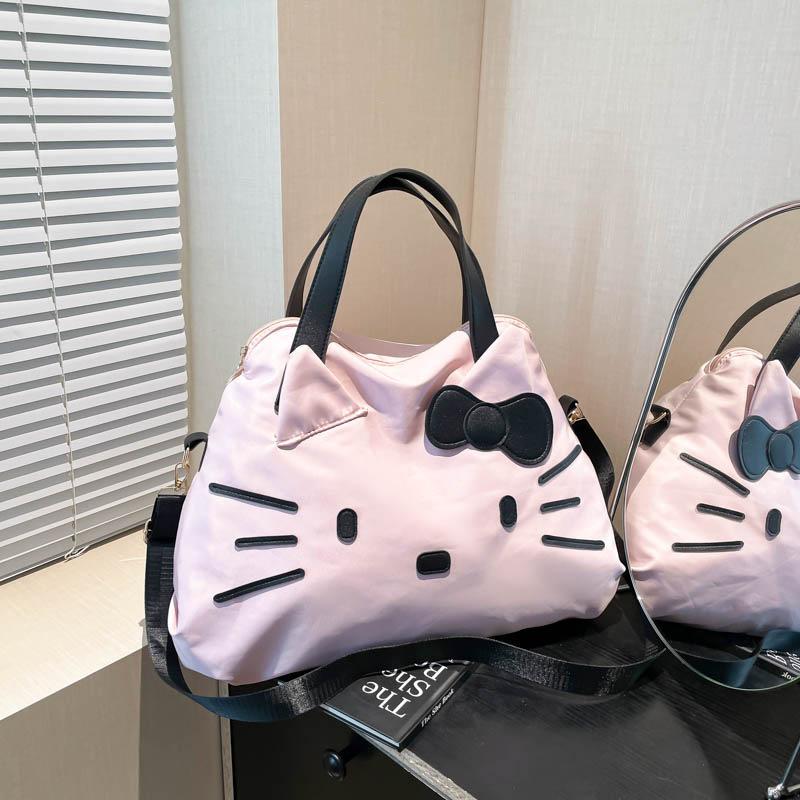 Large-Capacity Satchel Short-Distance Travel Bag Kt Business Trip Luggage Bag Hello Kitty Casual Shoulder Bag Cartoon Tote Bag for Women