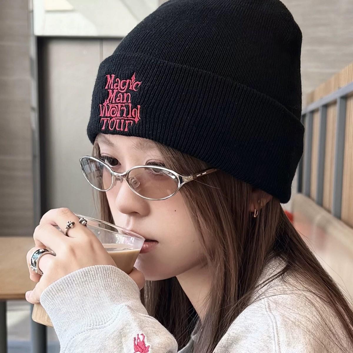 2026 New Gm Simple Metal Thin Frame Sunglasses for Women, Korean Style Trendy Fashion, Face-Slimming, Uv Protection Sunglasses