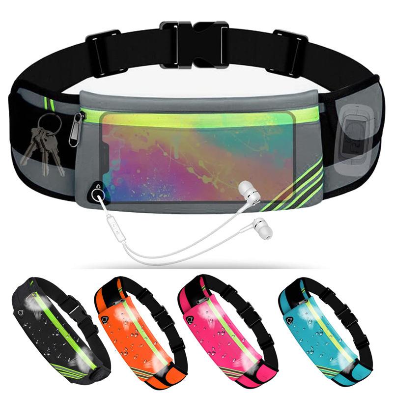 Upgraded Outdoor Sports Running Waist Bag Marathon Fitness Equipment Mobile Phone Waterproof Storage Bag Portable