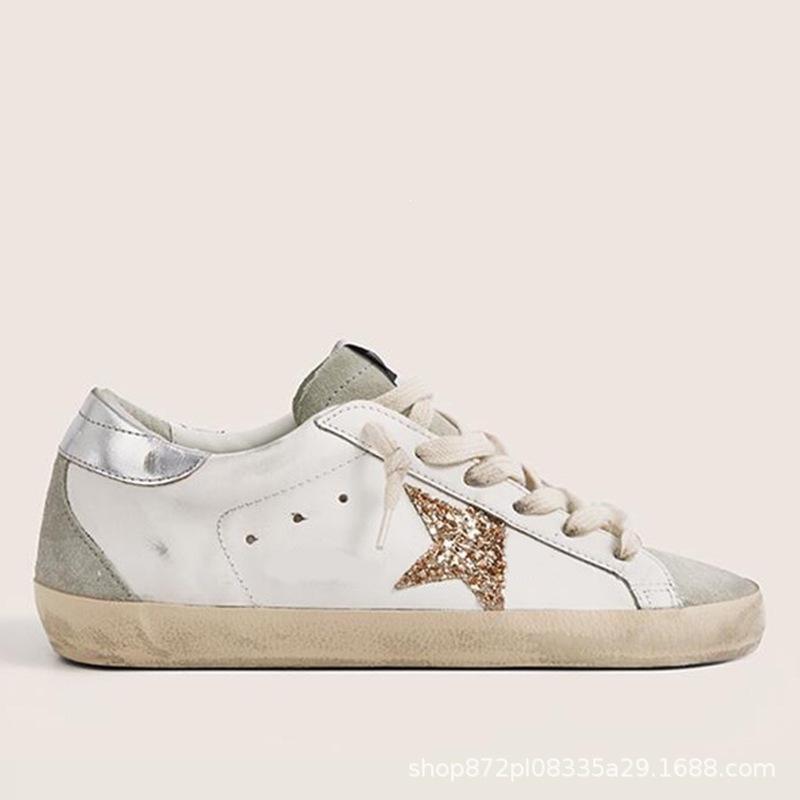 Korean In-Stock Gg Vintage Star Distressed Sneakers, Foreign Trade Cross-Border Trendy Versatile Casual Sports Shoes