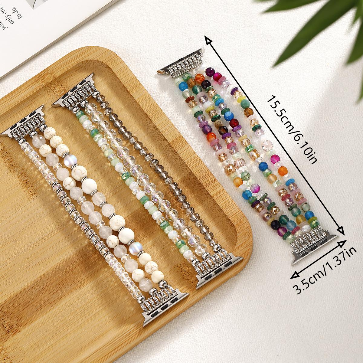 For Apple Watch Crystal Beaded Apple Strap Fits 38/40/41/42/44/45/49mm