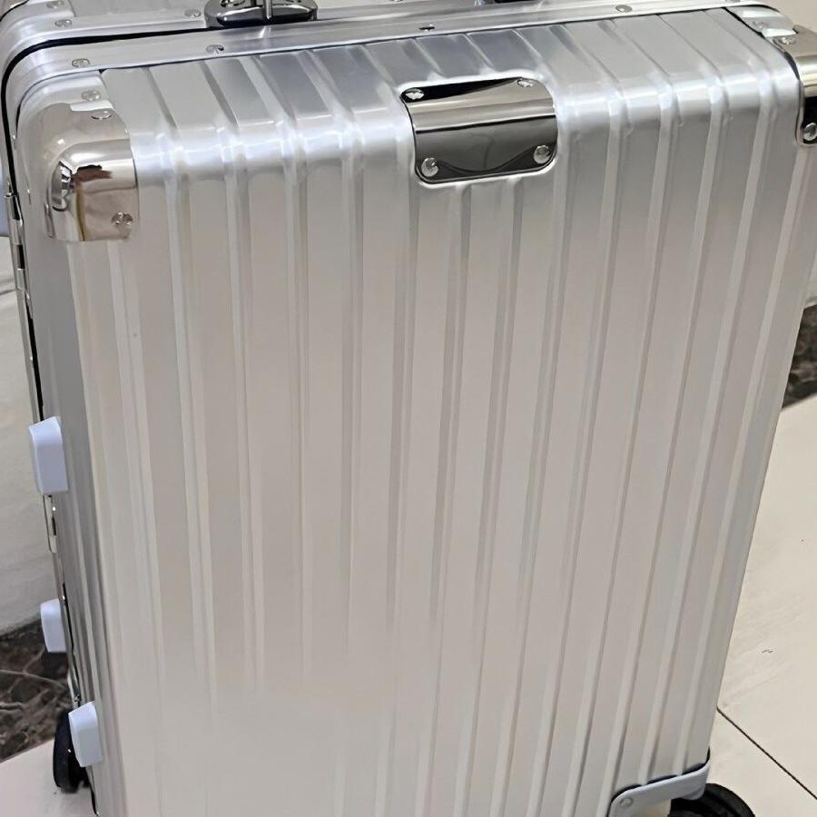 Rimowa Aluminum-Magnesium Alloy Classic 21inch Metal Carry-On Suitcase Retro 30inch Original Trolley Suitcase
