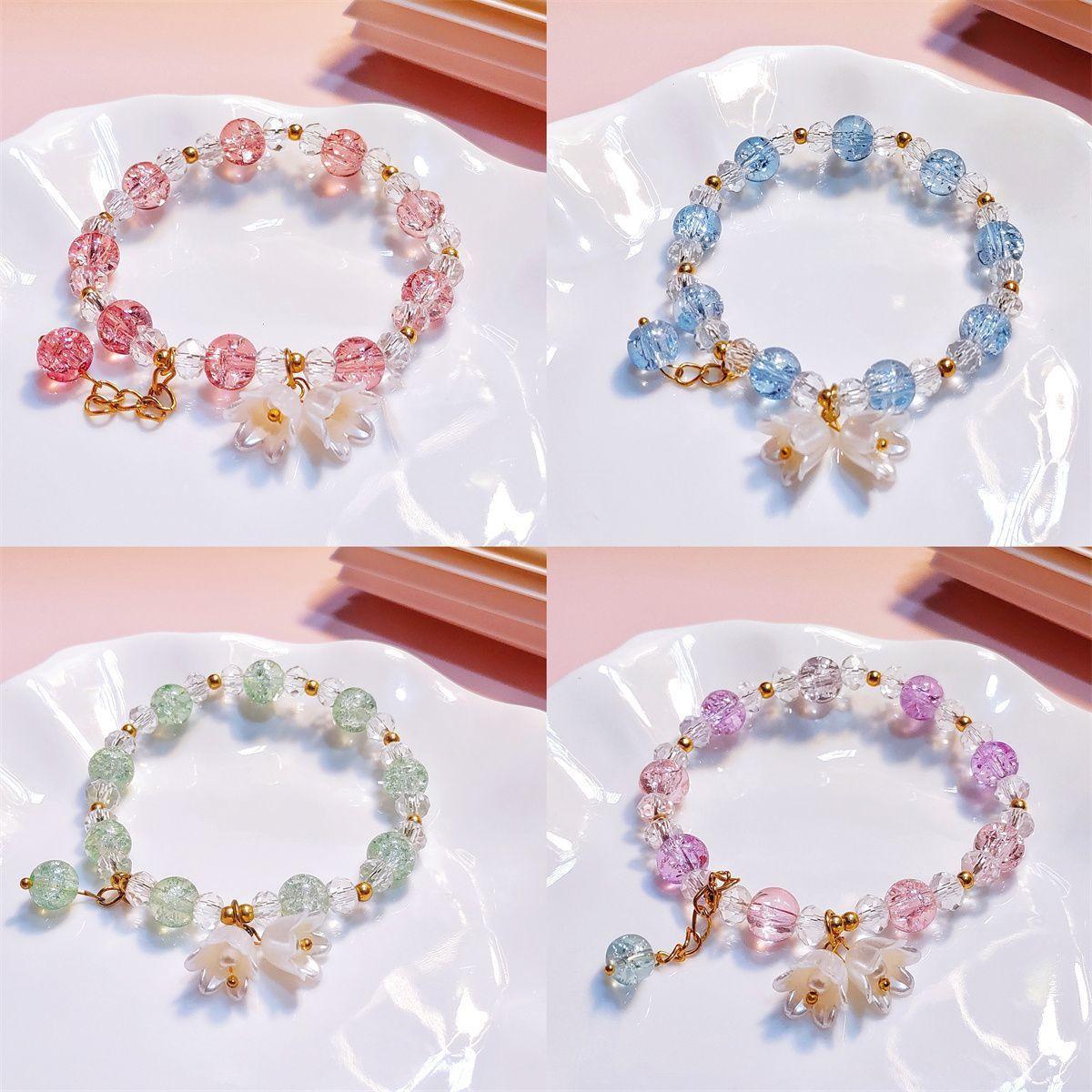 Super Fairy-Like Lily of the Valley Bracelet for Women, Ins-Style Niche Design, Light Luxury, Versatile, Non-Fading, Student Best Friend Bracelet