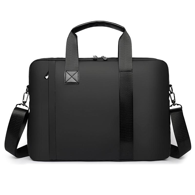 New Style Notebook Handbag, Water-Resistant Business Computer Bag, Men's Shoulder Briefcase, Can Be Printed with Logo