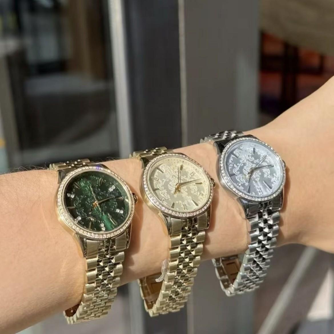 Wholesale and dropshipping of Empress of the West stainless steel snowflake embossed fashion watches, high-end women's watches, women's quartz watches