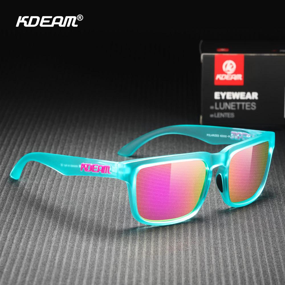 Plus size! KDEAM New polarized sunglasses square outdoor sports cycling fishing KD332-PLUS