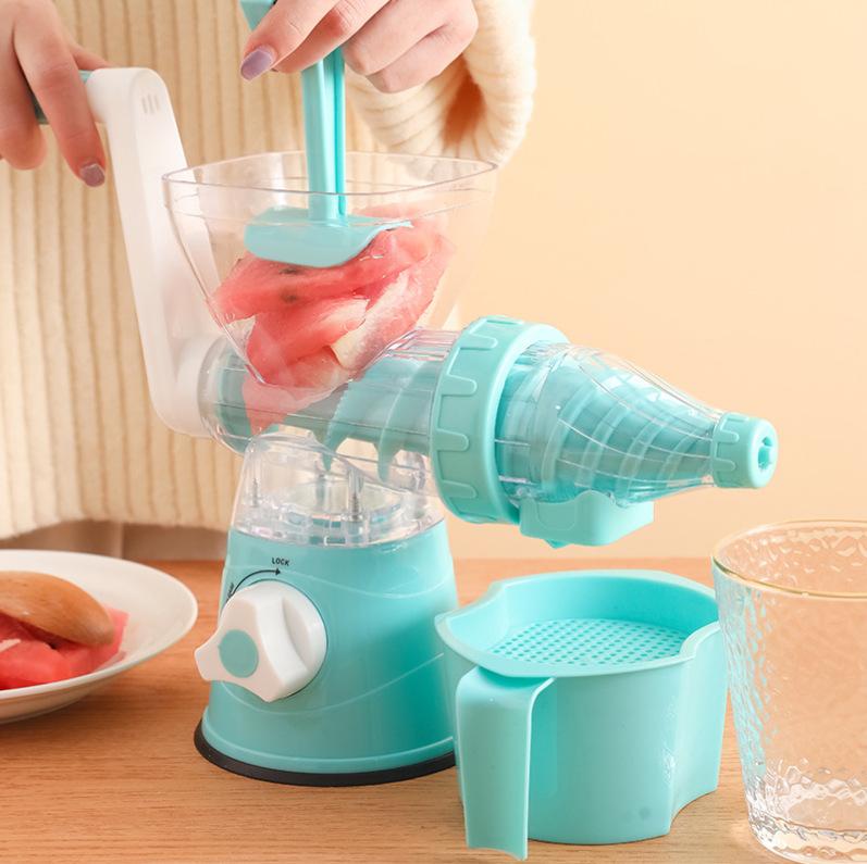 Manufacturer-Approved Manual Full-Function Juicer, Portable Household Food Processor, Manual Juice Maker, Freshly Squeezed, Food-Grade