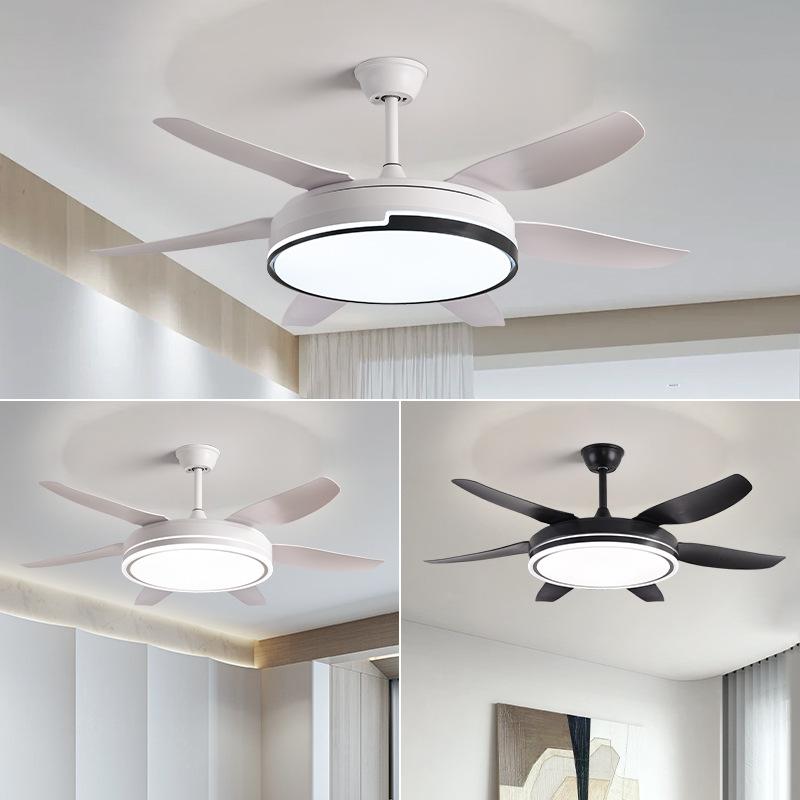 Fan Light 2026 New Model for Living Room and Dining Room, Large Wind Power, Household Use, Bedroom, Variable Frequency, Smart Integrated Fan Light Fixture