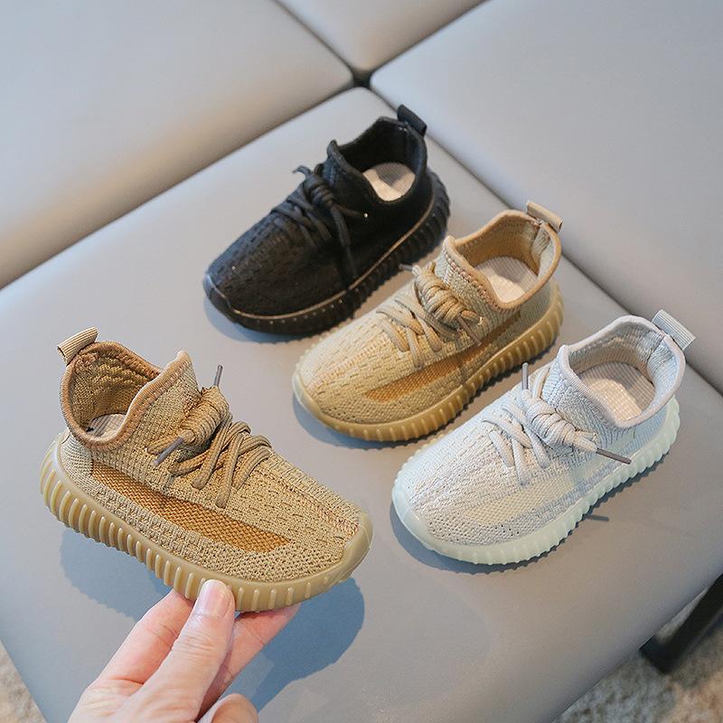 Children's Coconut Shoes 2026 Spring and Autumn Boys' Sports Shoes Breathable Mesh Shoes Fly-Knit Girls' Casual Shoes Soft-Soled Baby Shoes