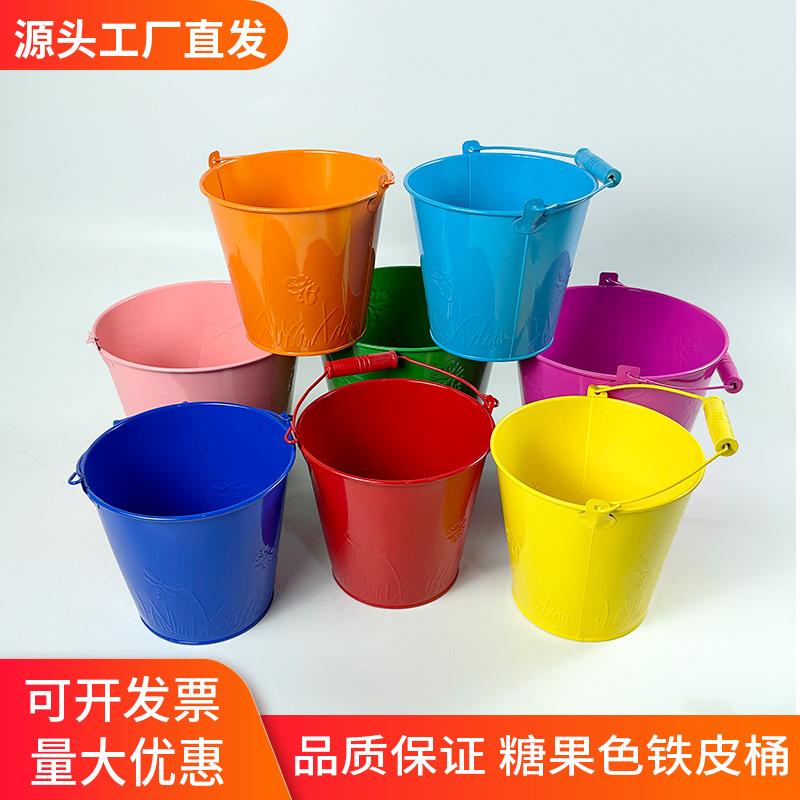 Wholesale Children's Beach Toys, Baby Soil Digging Tools, Gardening Tools, Sand Digging Tools, Metal Bucket Sand Play Tools