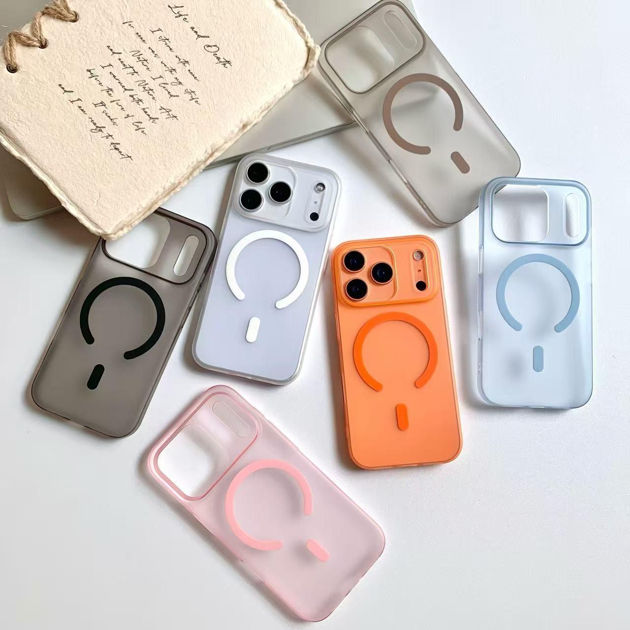 Suitable for Iphone18Promax Ice Fog Frosted Magnetic Phone Case Apple 17 Ultra-Thin Skin-Feel Anti-Fall Protective Cover