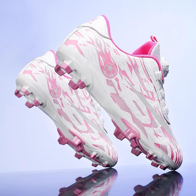 Children's Spike Professional Football Shoes Women's Girls Elementary School Competition Training Special Girls Lawn Crushed Nail Sneakers