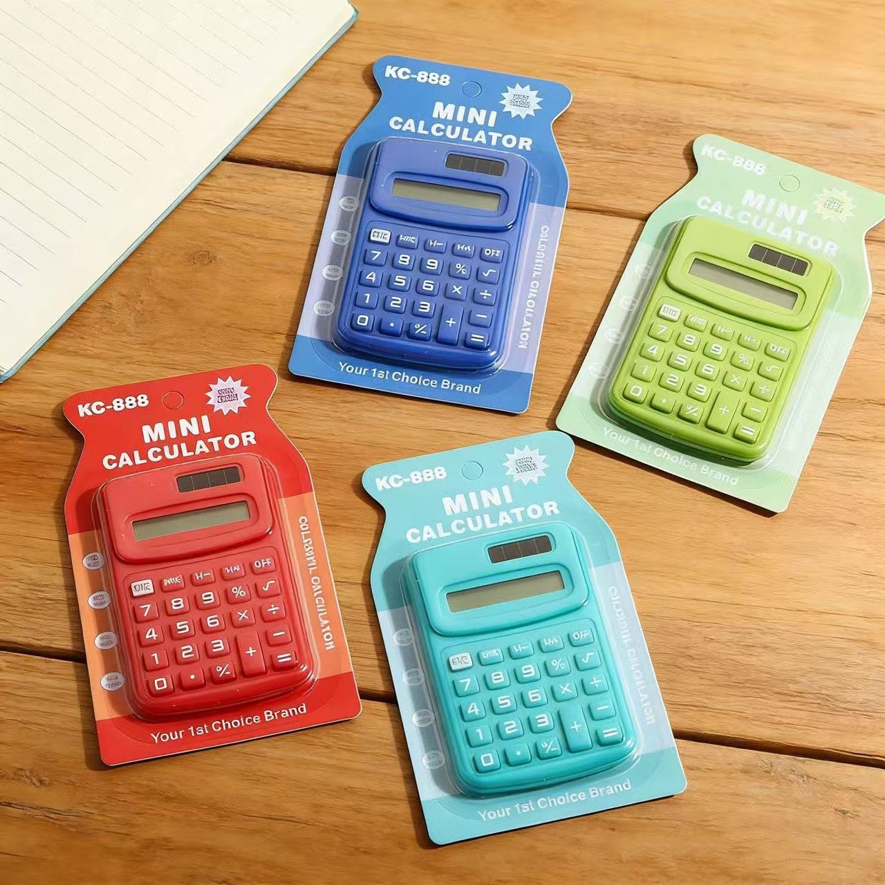 Cross-Border Mini Handheld Calculator, Macaron Cute Cartoon Portable Colorful Calculator for Primary School Students, Wholesale Stationery