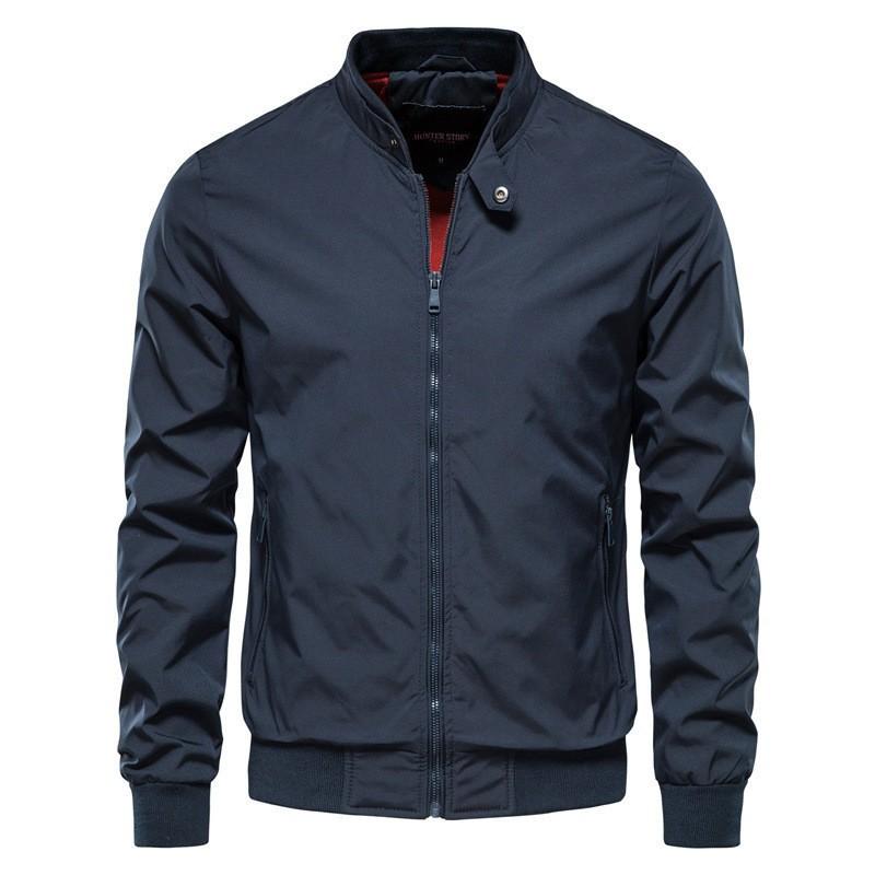 Autumn Stand Collar Foreign Trade New Men's Jacket Casual Korean Style Jacket Fashionable Slim American Men's Top Jacket