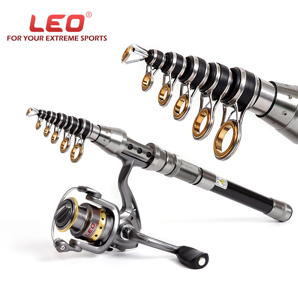 27593 Leo/Leou [Crazy Lake Sea Rod] Carbon Ultra-Short Mini Sea Fishing Rod Throwing Rod Retractable Handle