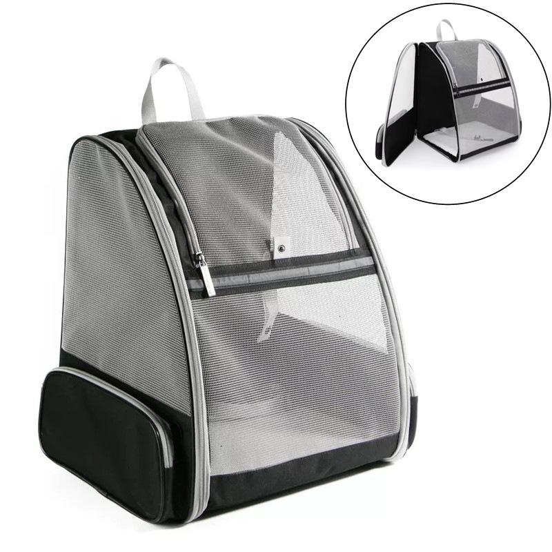 Cat Bag, Outdoor Portable Pet Bag, Summer Fully Mesh Breathable Pet Backpack, Large Capacity Portable Cat Bag