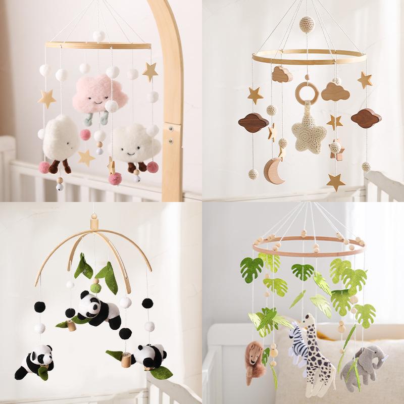 Amazon hot children's bed bell hanging ornaments baby crib stroller coax sleep soothing rattle bed bell toy