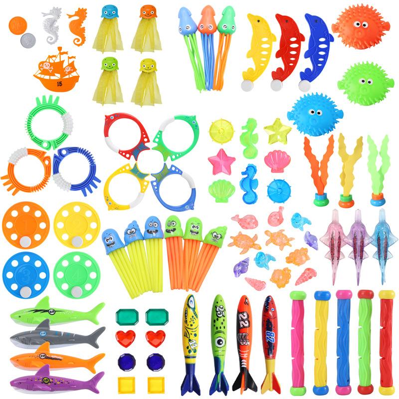 Children's Swimming Pool Water Toys, Diving Grab Toys, Devil Fish, Torpedo, Shark, Snorkeling, Swimming Pool Training Aids