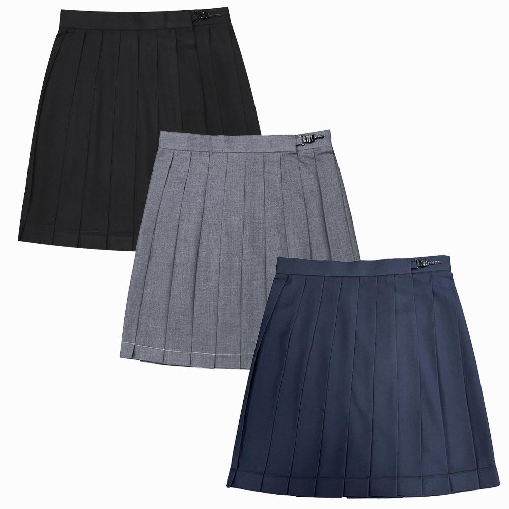 JK Uniform Solid Color Pleated Skirt Orthodox Skirt Student High Waist Japanese Short Long Skirt Top Student Bad Skirt School Class Dress
