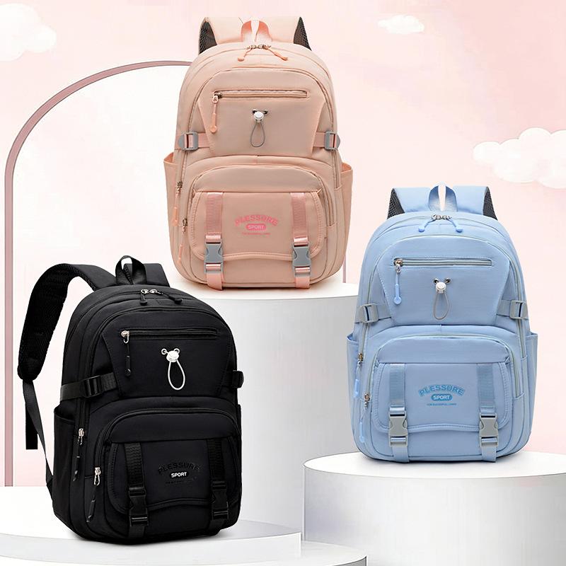 New style backpack for girls, trendy and stylish, high-capacity backpack for elementary school students, casual bag for middle and high school students