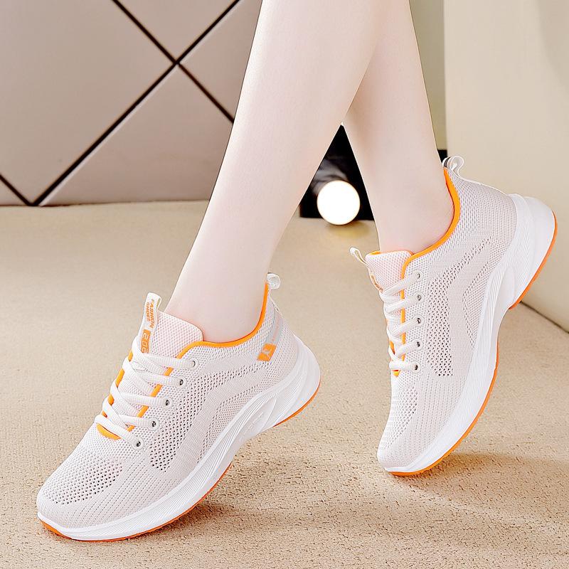Sports Shoes for Female Students 2025 Summer New Korean Style Versatile Running Shoes for Women Breathable Hollow Korean Style Versatile Soft Soles