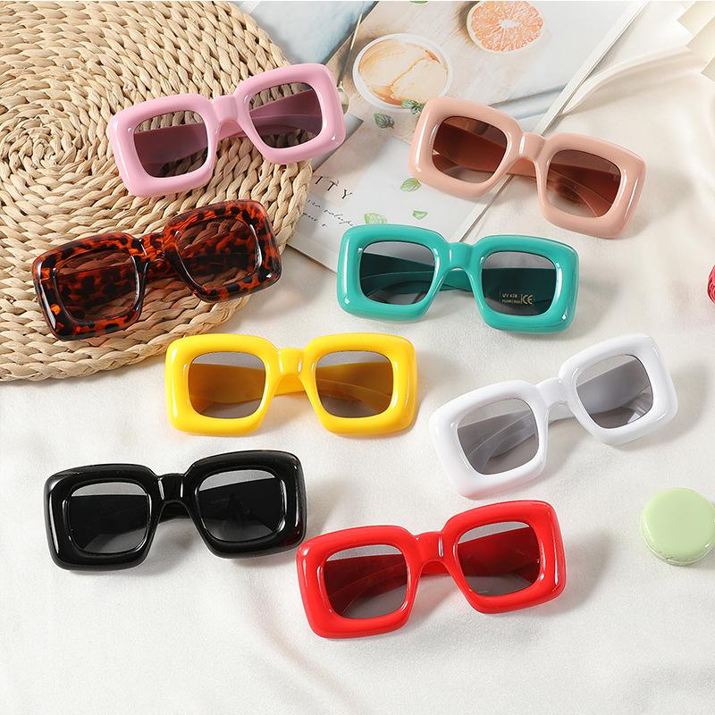 2025 New Children's Bubble Square Sunglasses Funny Baby Children's Sunglasses Cute Baby Men's and Women's Glasses Cross-Border