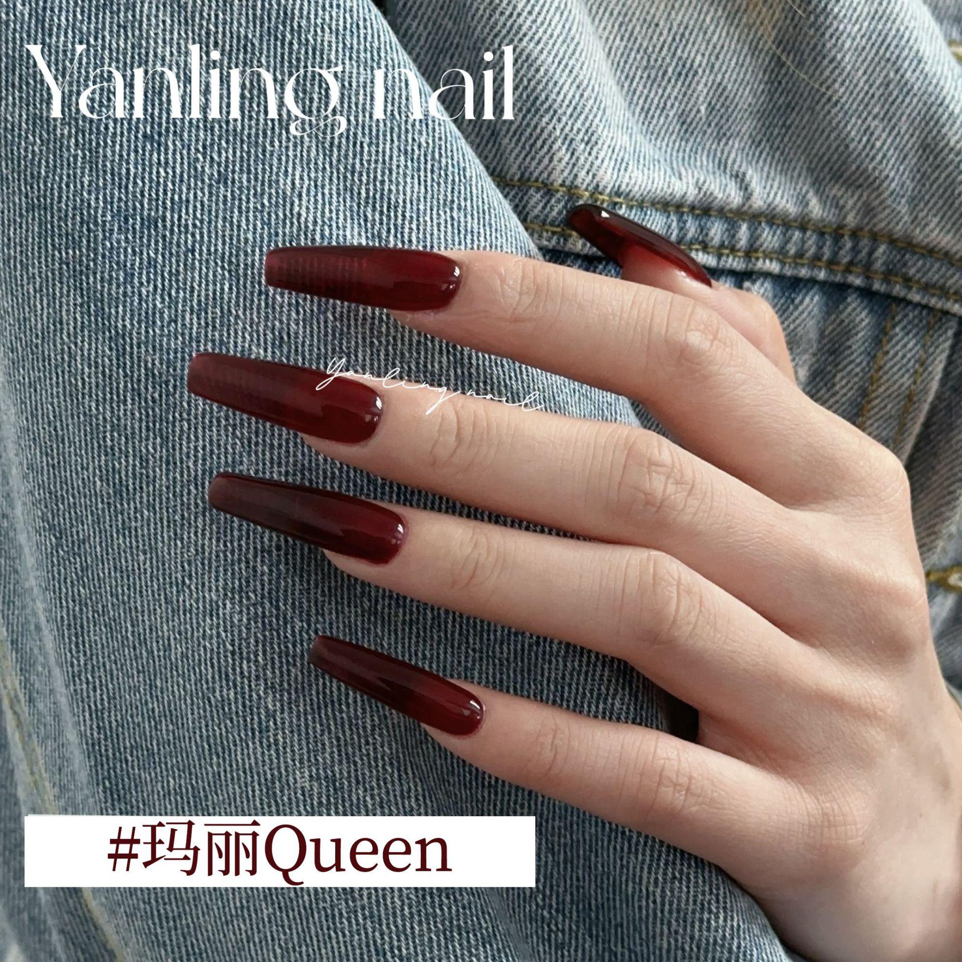 Yanling Zhi Painting Series Spring and Summer New Nail Polish Gel Mary Queen Manicure Yellow Green Red White Nail Polish