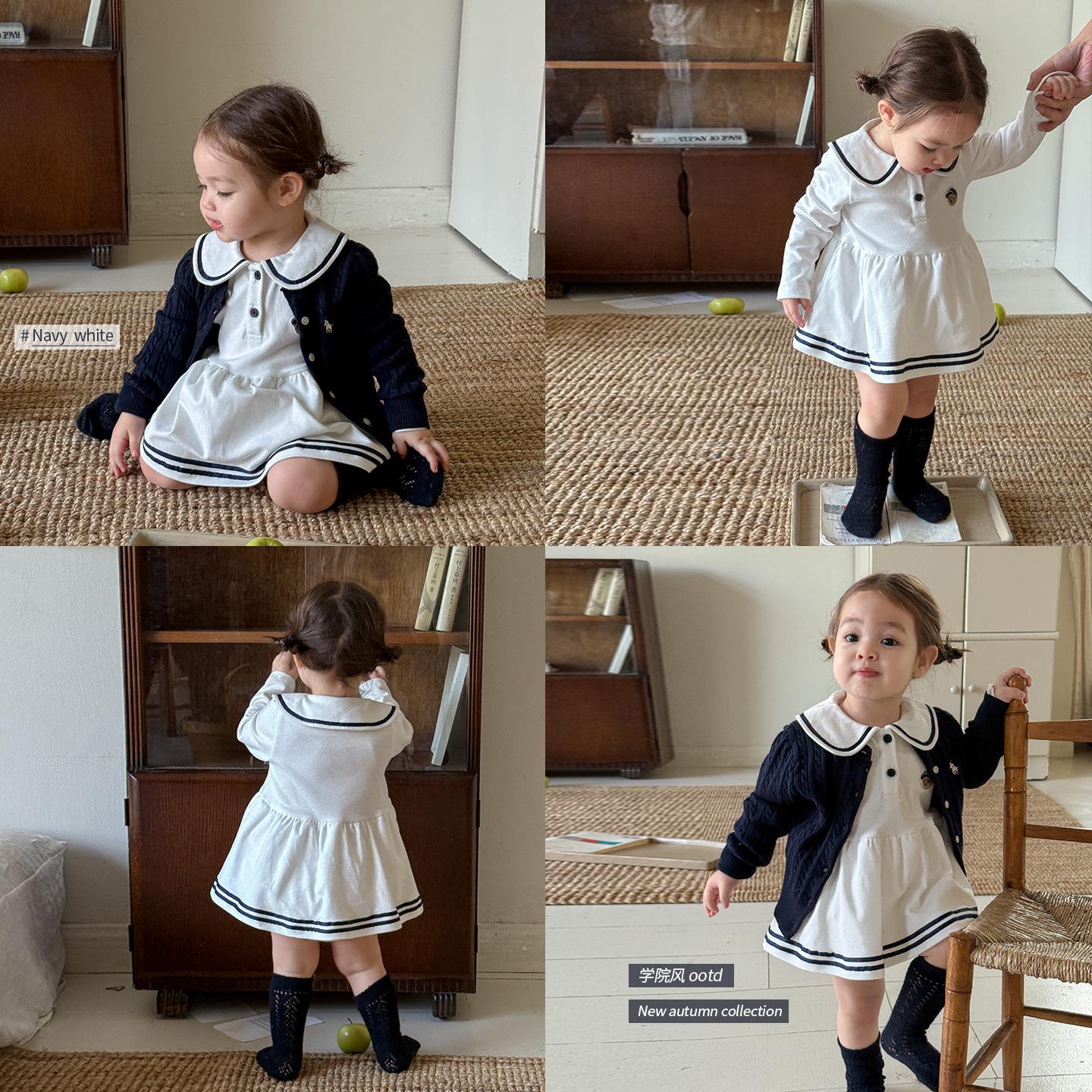 Zhe Li Children's Clothing Girls' Dress Spring and Autumn 2026 New Style Children's Academy Style Princess Dress Baby Clothes