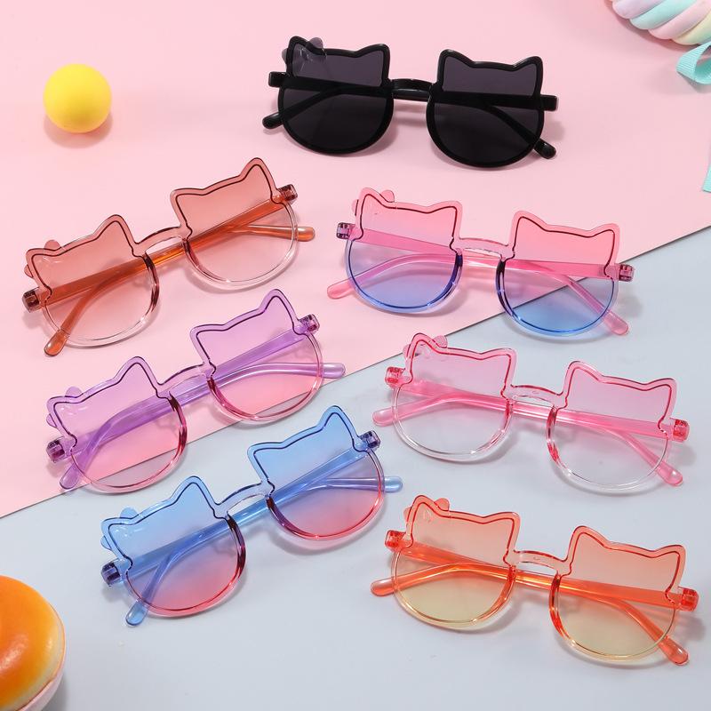 Children's one-frame sunglasses cute cartoon bow super cute baby sunglasses UV protection sunglasses