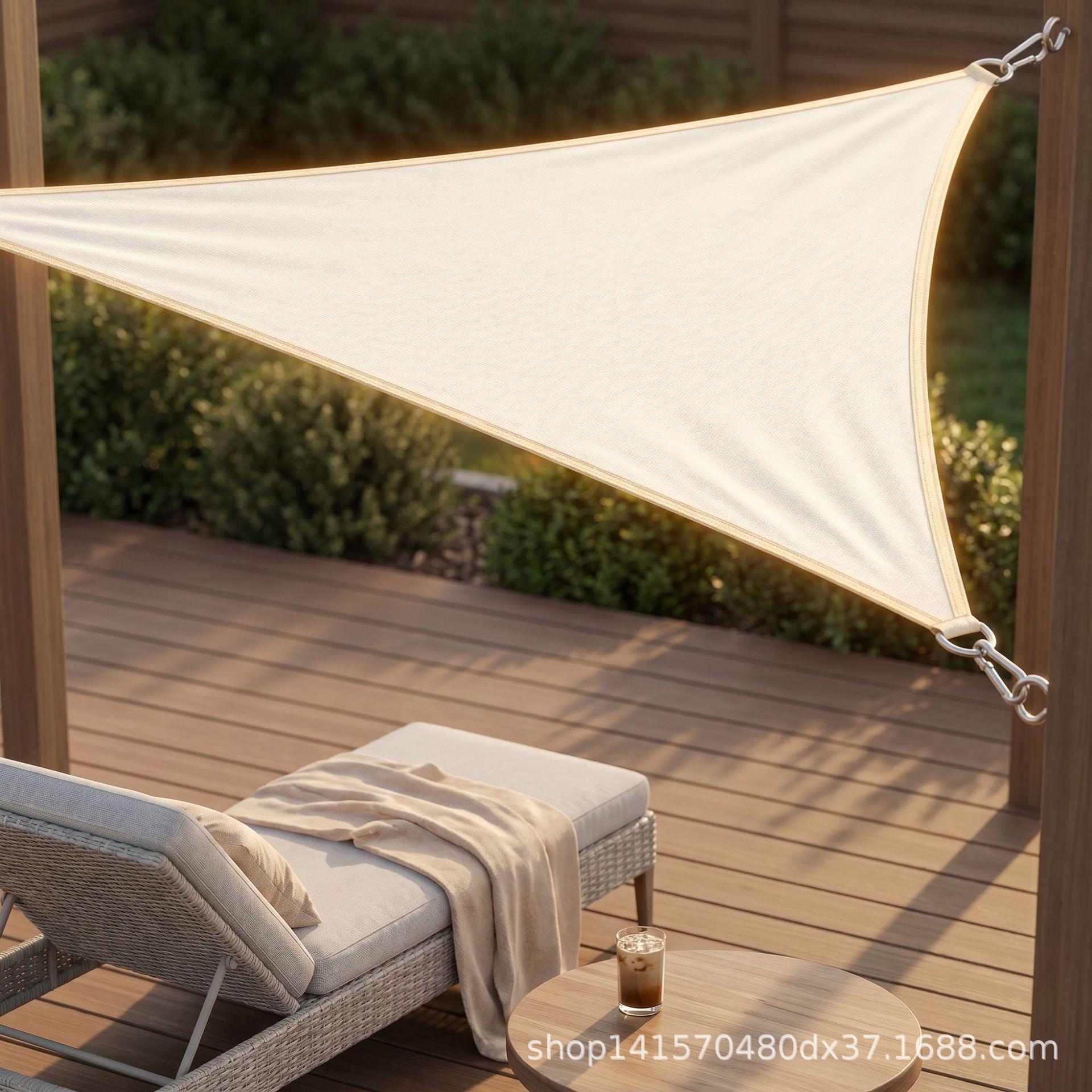 [420D] Cross-Border Hot-Selling Outdoor Sunshade Sail, Waterproof Sunshade Sail, Triangular Sunshade Canopy