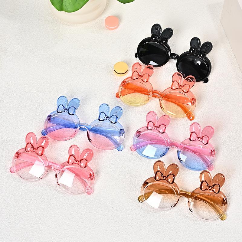 2026 New Model Children's Kt Rabbit Sunglasses One-Piece Kids Sunshade Glasses Cute Bow Baby Sunglasses