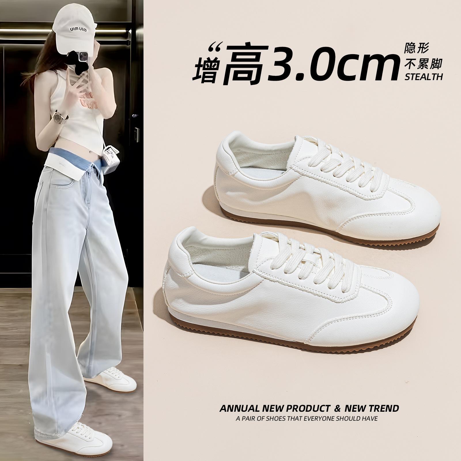 Women's White Sneakers 2026 Summer New Style First-Layer Cowhide Breathable Comfortable Casual Sports Genuine Leather Versatile Flats
